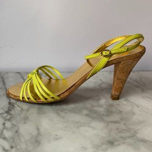 Coach Chartreuse Strap Heals